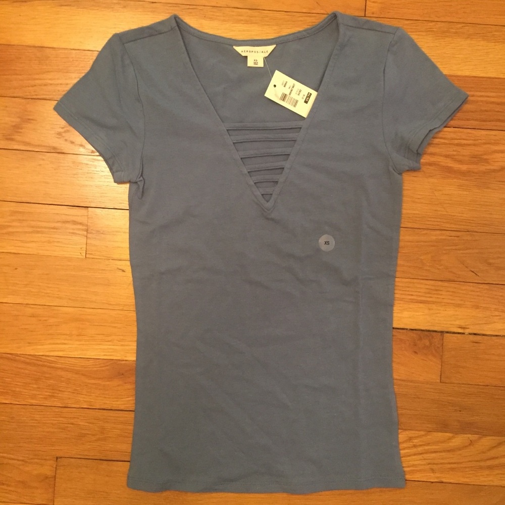 Aeropostale Strappy Front Bodycon Shirt NWT